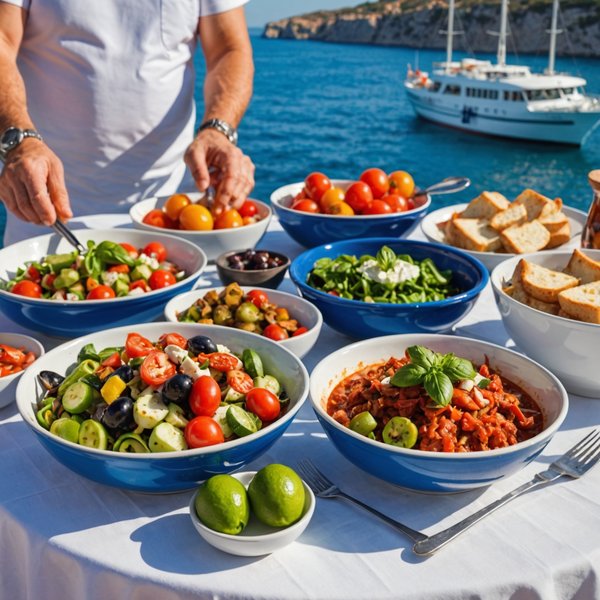 Peut-on trouver une croisière qui offre des cours de cuisine méditerranéenne en Grèce?
